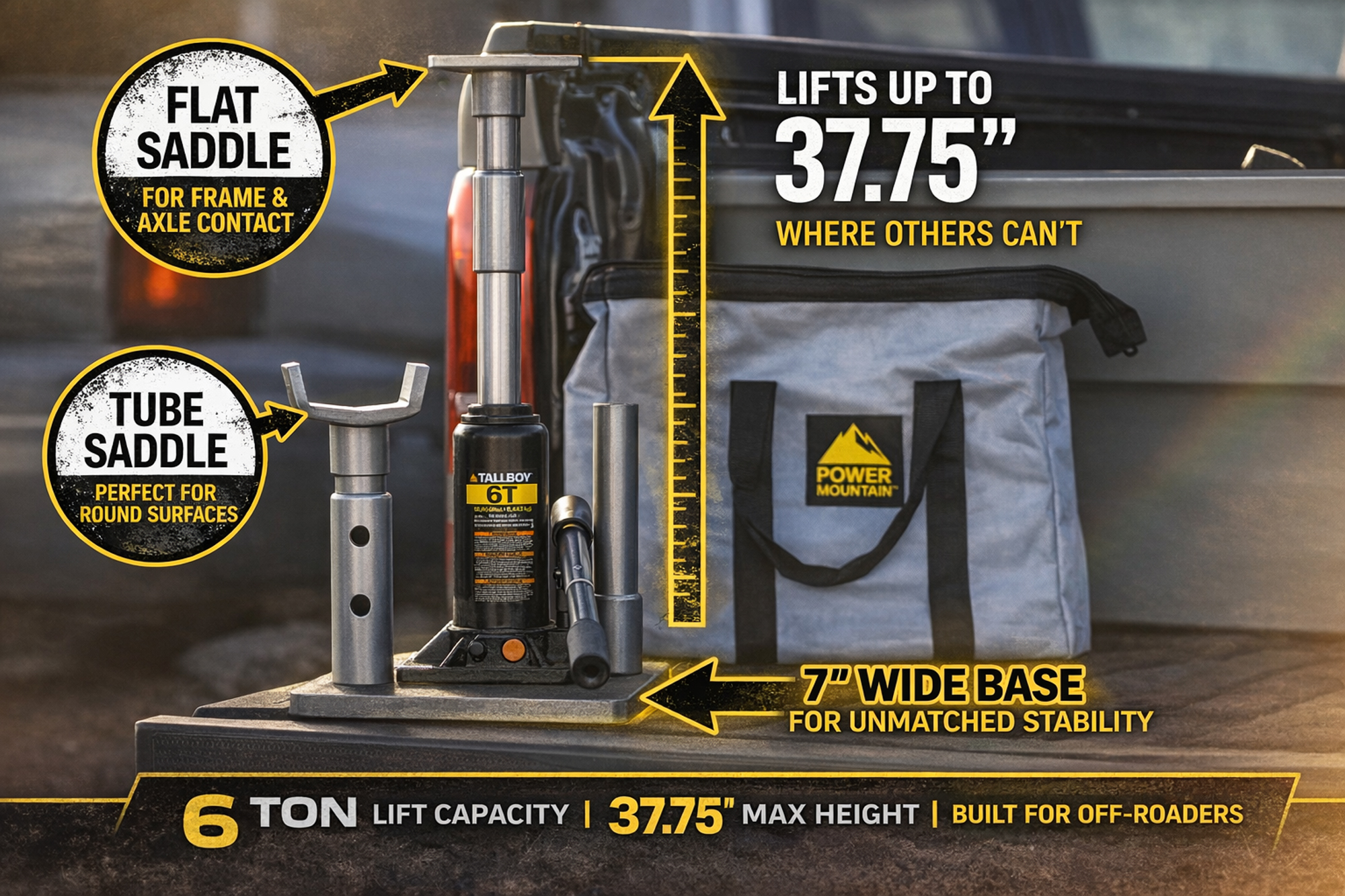 Tallboy® Bottle Jack — Lifted Truck & Off-Road Jack