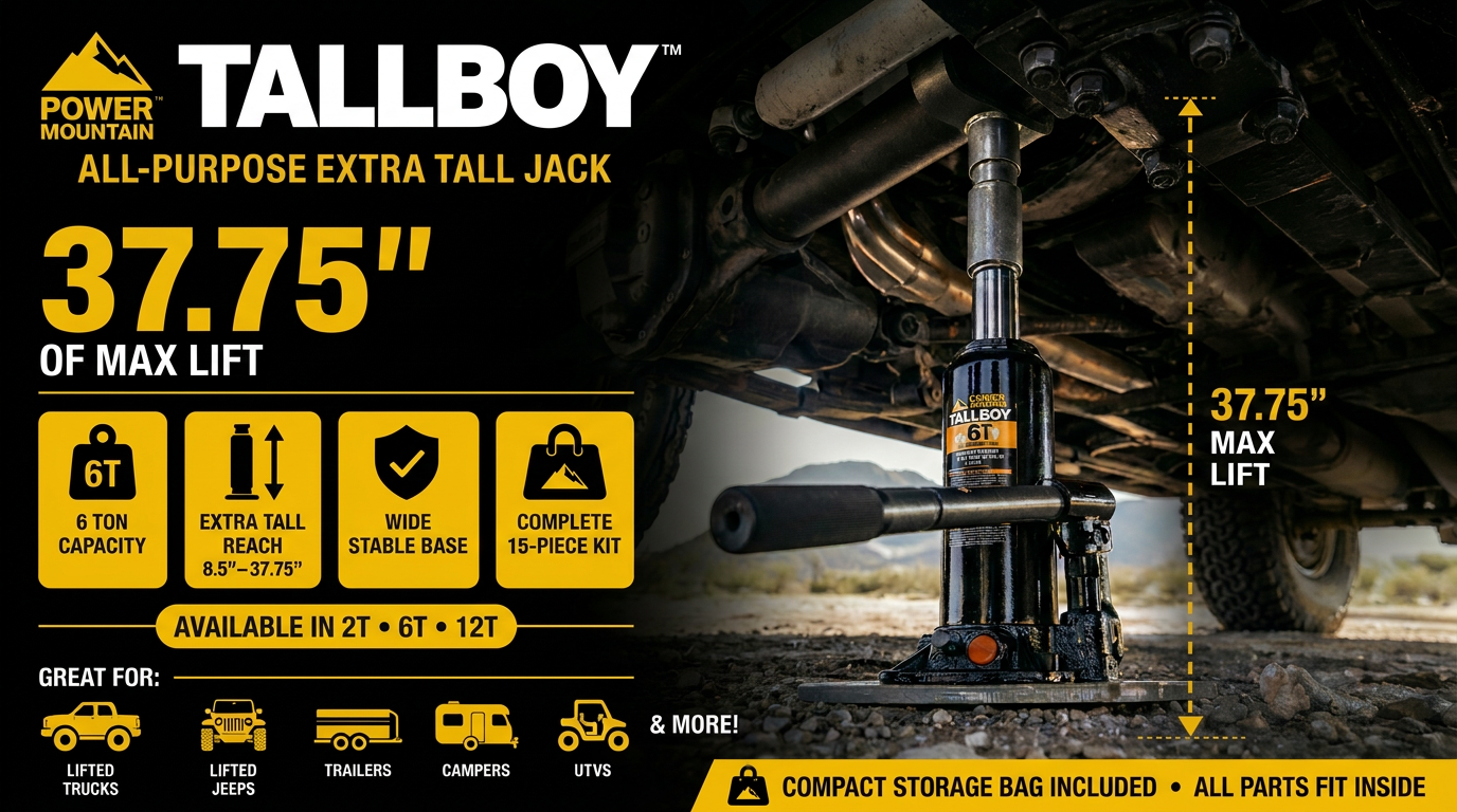 Tallboy® Bottle Jack — Lifted Truck & Off-Road Jack